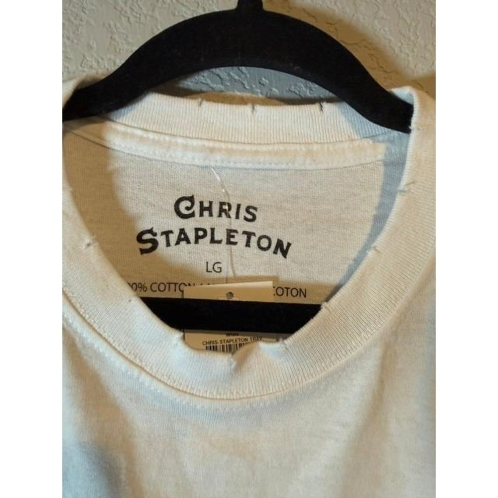 Chris Stapleton Traveller Graphic Tee Upcycled Floral Kimono Sleeve Boho Western - Picture 4 of 5